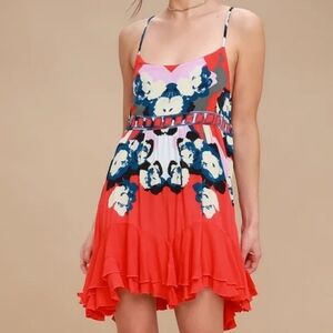 Free People Sweet Lucy Dress, Cherry Kiss - Medium